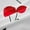 White Red 02, variant on Feelyou Fresh Cherry Print Black Out Curtains, Girly Pink Curtains Pack of 2 (42x63 Each), Cartoon Fruit Bedroom Curtains, Curtains and Drapes Bedroom Decoration