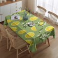 thumbnail image 2 of Yellow Lemon Fruit Flowers Green Pattern Rectangle Tablecloth 60"x84",Waterproof Polyester Rectangle Table Cloth, Wipeable Spillproof Polyester Tablecloth for Dining, Camping, Indoor and Outdoor, 2 of 5