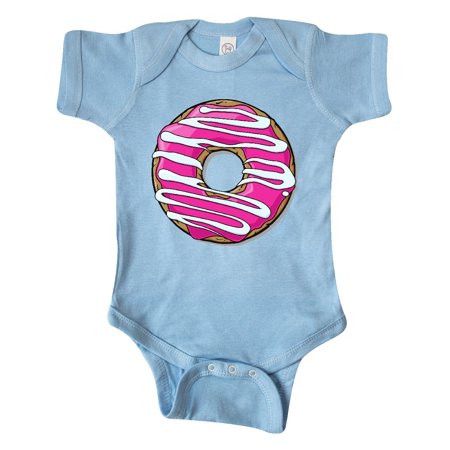 

Inktastic Donut Pink Frosting White Icing Gift Baby Boy or Baby Girl Bodysuit