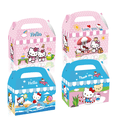 thumbnail image 2 of Caja de dulces portátil con diseño de Hello Kitty, color rosa, para fiestas de cumpleaños de niñas, suministros de decoración para el primer quinto cumpleaños, regalos para niños, adorno para tarta de, 2 of 5