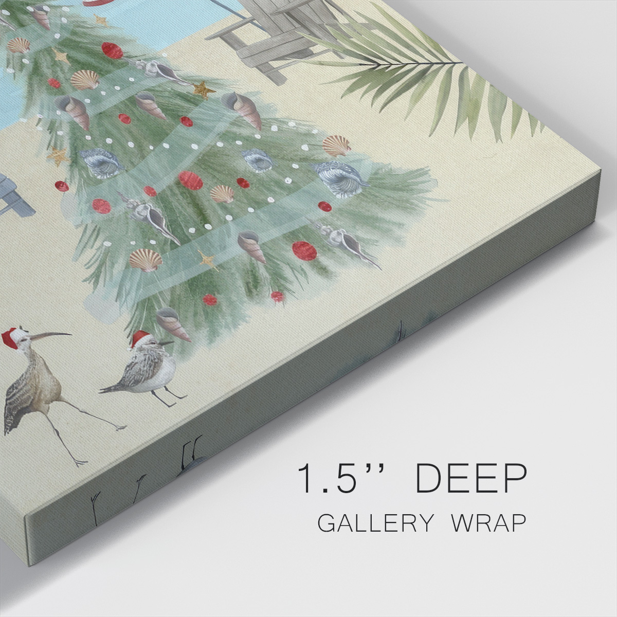 Merry Coastal Christmas II- Gallery Wrapped Canvas