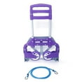 thumbnail image 2 of Portable Aluminium Cart Folding Dolly Push Truck Hand Collapsible Trolley Luggage Purple, 2 of 6