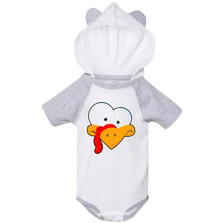 

Inktastic Thanksgiving Goofball Turkey Face Gift Baby Boy or Baby Girl Bodysuit