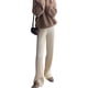 thumbnail image 1 of Jumpingount Pantalones largos de cintura alta de estilo informal para mujer, pantalones de pierna ancha para otoño, viajes, senderismo, banquete para Prendas para la parte inferior del cuerpo Blanco Jumpingount AP015849-03, 1 of 6