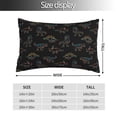 thumbnail image 2 of Fotbe Neon Dinosaur Funda de Almohada Decorativa Estilo Occidental, Lujo en Algodón, Fundas para Almohadas King, Cojín Estampado para Decoración del Hogar-14"x20", 2 of 6
