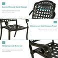 thumbnail image 7 of MEETWARM 2 Piece Patio Dining Chairs with Cushions, Outdoor All-Weather Cast Aluminum Chairs, Patio Bistro Dining Chair Set, Ocean Blue, 7 of 7
