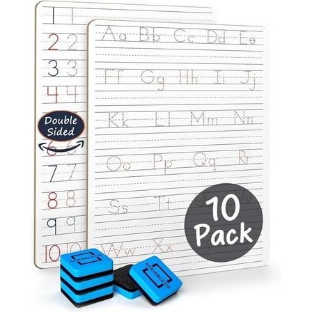 Scribbledo Whiteboard with 10 Count, 10 Pack