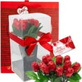 thumbnail image 3 of Valentine Gift Set Teddy Bear Chocolate Rose Bouquet & Gift Bag Basket Valentine’s Day Gift Set Her Wife Girlfriend Sister Mom Daughter, 3 of 6