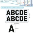 thumbnail image 2 of Uxcell Letter Stickers, Self Adhesive Vinyl Large Alphabet Number Stickers for Arts DIY Craft Flash Black 24Pcs, 2 of 7