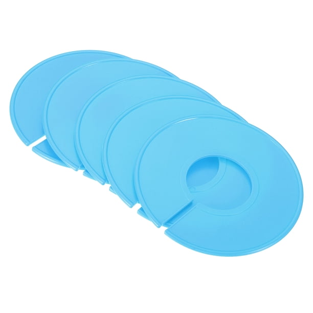 Divisores de Ropa Uxcell, Divisores Redondos en Blanco para Estantes de Ropa, Azul Claro, Paquete de 6