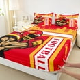 thumbnail image 3 of Castle Fairy Football Gamer Twin Sheet Sets 3pcs for Boys Girls,Ball Game Twin Fitted Sheet Microfiber,Sport Gaming Breathable Flat Sheet,Lightweight Room Decor, 3 of 7