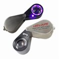 thumbnail image 1 of 10/20/30X Magnifier Jewelry Loupe LED UV Light 21mm Achromatic Triplet Lens Optical Glass, 1 of 3