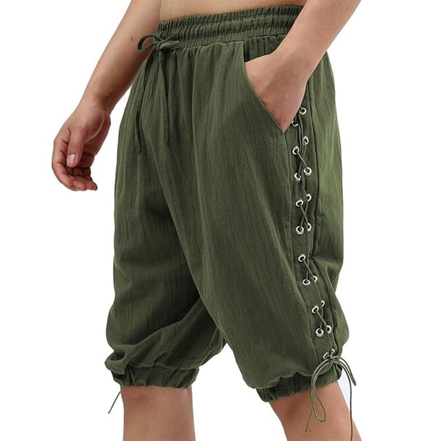 Pantalones de Cintura Elástica Casual de Color Sólido Pantalones Delgados con Bolsillos, Correas Laterales Cordones de Cintura Elástica Pantalones Cómodos para el Verano Diario