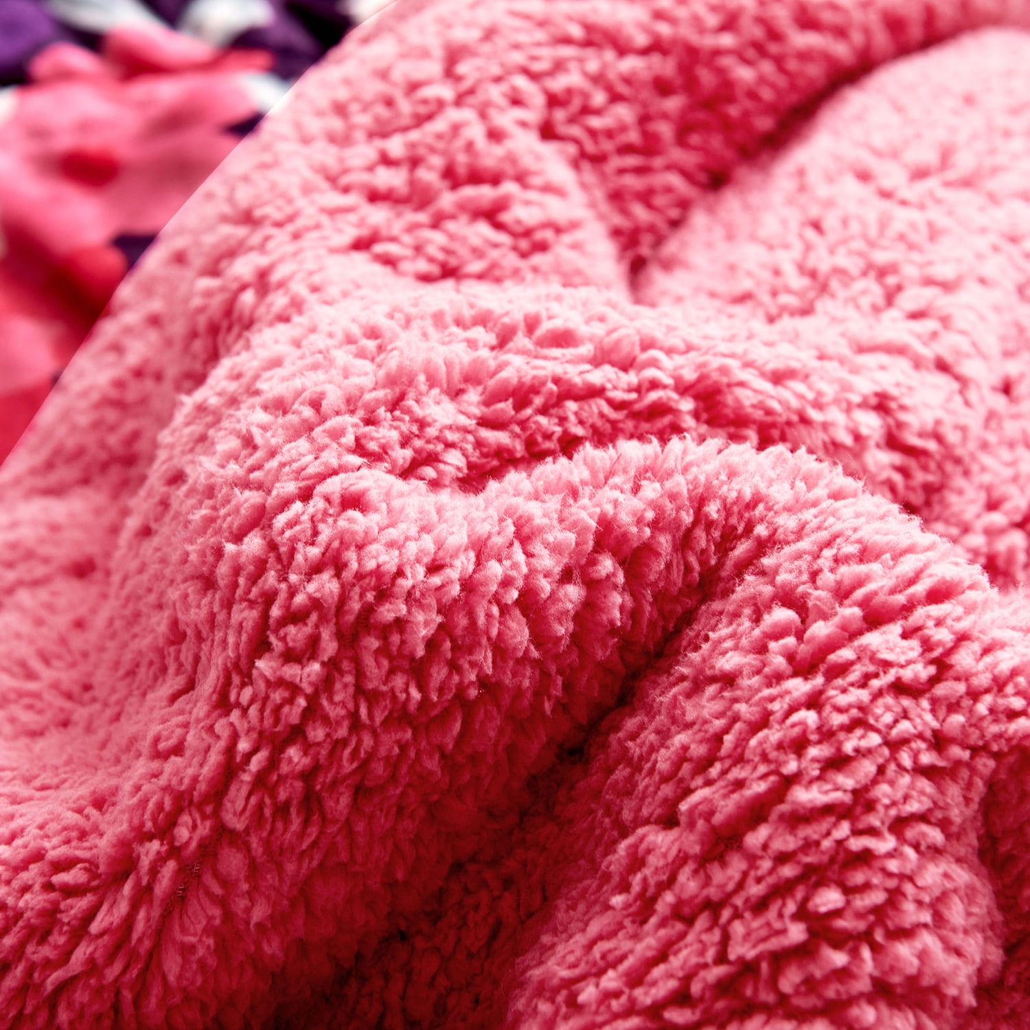 NC Sherpa Blanket Multi-color Reversible Bed Blankets Twin (Count 2)