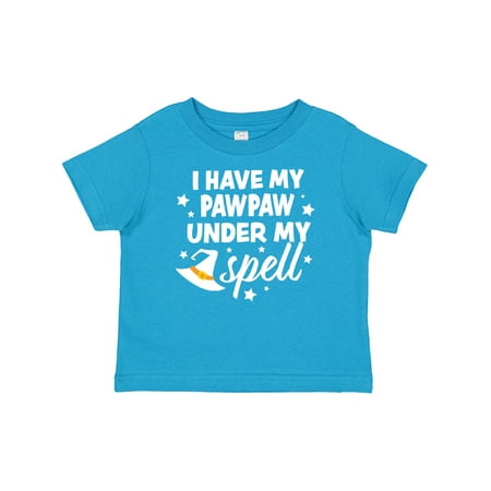 

Inktastic I Have My Pawpaw Under My Spell with Cute Witch Hat Gift Baby Boy or Baby Girl T-Shirt