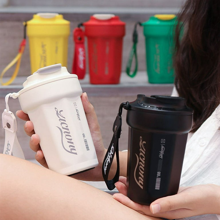 Multi-function Double Wall Portable Thermos Cup Coffee Mug Traveling Cup  316 Stainless Steel Insulated Cup BLACK 