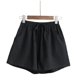 thumbnail image 5 of FESTFENDS 1Ud Cortos Negros De Y Lino Para Mujer Casual Y Cómodo, 5 of 8