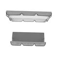 thumbnail image 2 of Swing Canopy Covers Dust Cover Set Durable Rainproof Swing Seat Top Cover Outdoor Garden Furniture for Porch Seat Outdoor Gray, 2 of 10