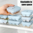 thumbnail image 7 of Sentmoon Silicone Press-To-Release Stackable Ice Tray with Lid Flexible Freezer Mold Push-Top Ice Maker with Storage Bin Fast Release Food-Grade Durable Summer Drink Accessory, 7 of 7