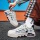 thumbnail image 1 of Zapatillas de skate de moda para hombre, transpirables, resistentes al desgaste, antideslizantes, con cordones, versátiles, para exteriores e informales, estilo urbano., 1 of 5