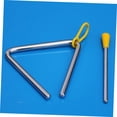 thumbnail image 3 of FUTUREORYY Instrument de Percussion Triangulaire en Alliage Argent Plaqué pour Culture Musicale et Développement Rythmique, 3 of 4