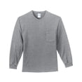 thumbnail image 2 of Plus Size Rescued By Jesus Tall Long Sleeve Pocket T-Shirt Graphic Shirt - Athletic Heather XLT, 2 of 2