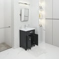thumbnail image 4 of Water Creation Myra 24" Wood Single Bathroom Vanity in Espresso/White, 4 of 7