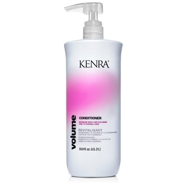 Acondicionador profesional de volumen Kenra | Crea cuerpo, elasticidad y volumen | Aumenta el volumen hasta un 45 % | Aporta brillo | Protege el color | Cabello fino a normal | 997 ml (33,8 onzas líqu