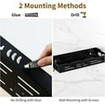 thumbnail image 4 of Paper Towel Holder Wall Mount for Kitchen, Self Adhesive Paper Towel Holder with Shelf for Bathroom, RV Paper Towel Rack Paper Roll Holder with 2 Hooks, 4 of 8