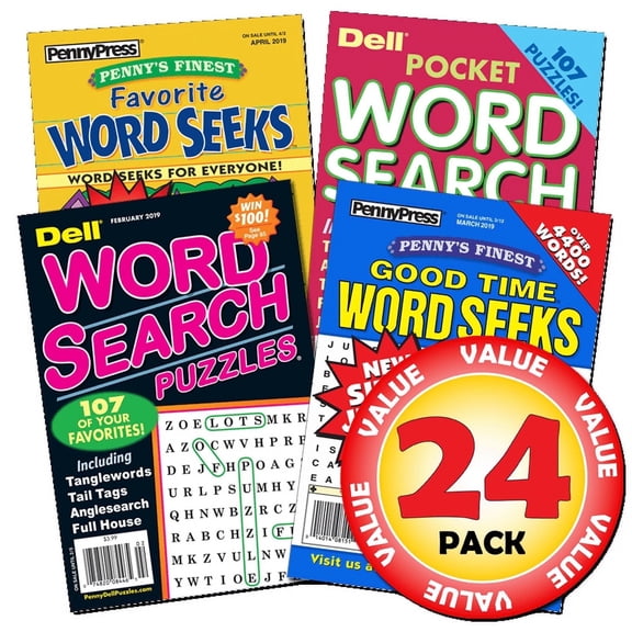 Penny Press/Dell Favorite Word Seek 24-Pack Paperback