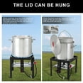 FEASTO 100QT Outdoor Propane Aluminum Seafood Boil Pot with Basket