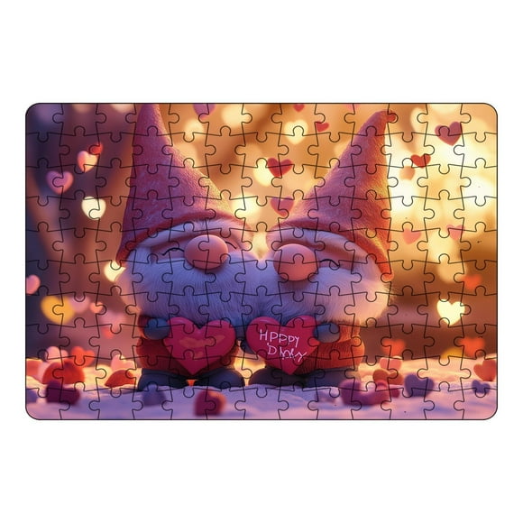 Binwennn Ensemble de Casse-Tête de la Saint-Valentin 130 Pcs Casse-Tête Cœur Embrassant pour Enfants Casse-Tête Éducatifs Idéal pour Soirée de Jeu en Famille Comptines 1005000 Poissons d'Occupation Zingy 490 Casse-Tête 3D Vaches