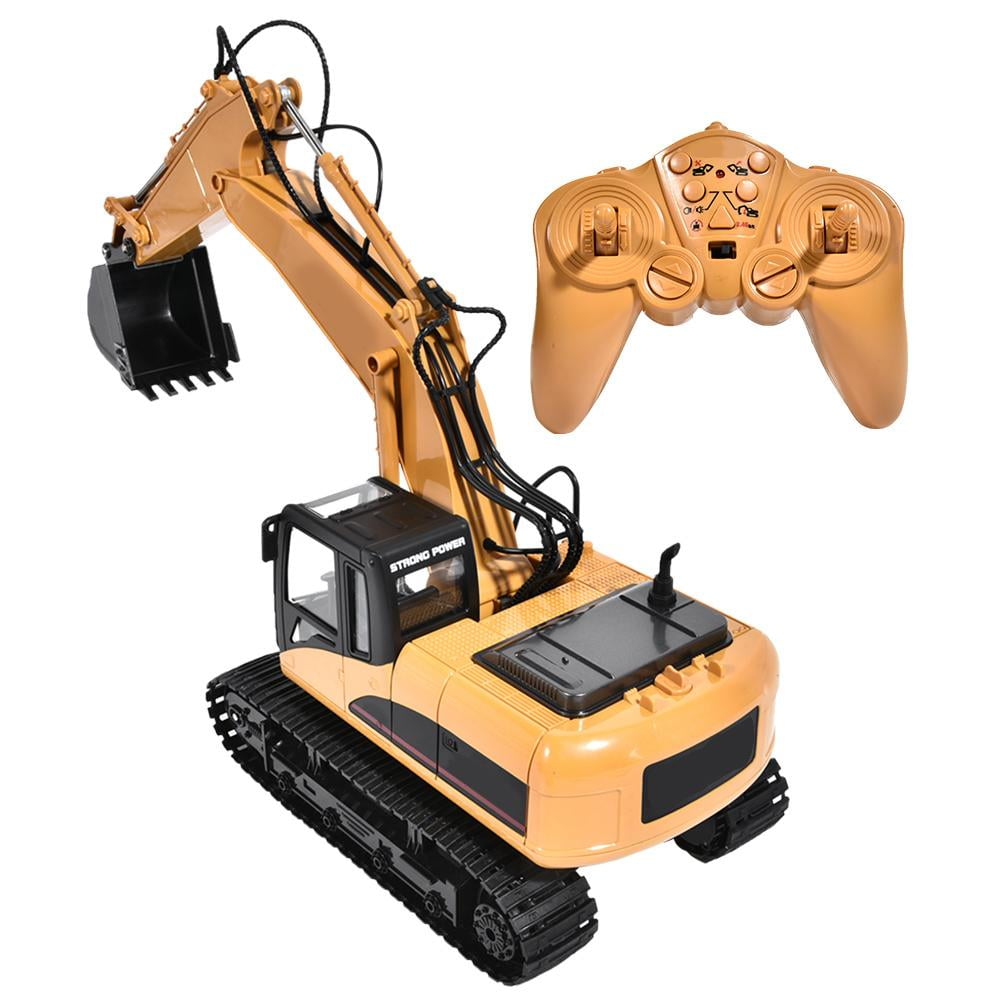 Mgaxyff 2 4g 1 14 Scale 15 Channel Electronic Excavator Remote Control Truck Rc Toy 2 4g Electronic Excavator Excavator Rc Toy Walmart Com Walmart Com