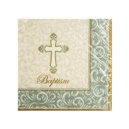 Baptism Divinity Lunch Napkins, 24 Count