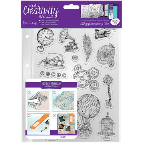 39-Piece A5 Creativity Essentials"Birthday Verses" Stamp Set Clear 