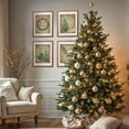 thumbnail image 3 of Hieng Vintage Christmas Wall Art Prints Set of 4, Retro Christmas Trees Poster, Winter Holidays Gift Print Decor for Gallery, Living Room, Bathroom (Unframed), 3 of 6