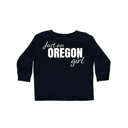 

Inktastic Just an Oregon Girl Born and Raised Gift Toddler Toddler Girl Long Sleeve T-Shirt