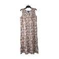 thumbnail image 3 of Bobeau Womens RUFFLE TIERED MIDI TANK Casual Dress, Pink Floral, Size Medium, 3 of 6