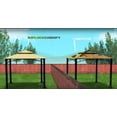 thumbnail image 6 of Garden Winds Replacement Canopy Top Cover for the Big Lots 8' X 5' Bamboo Look BBQ Gazebo - True Navy, 6 of 9
