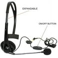 thumbnail image 2 of WIRED Headset MONO Handsfree Headphone 3.5mm Earphone w Boom Mic Single Earbud [Black] Compatible With iPad 9.7 3 2 A1Q, 2 of 6