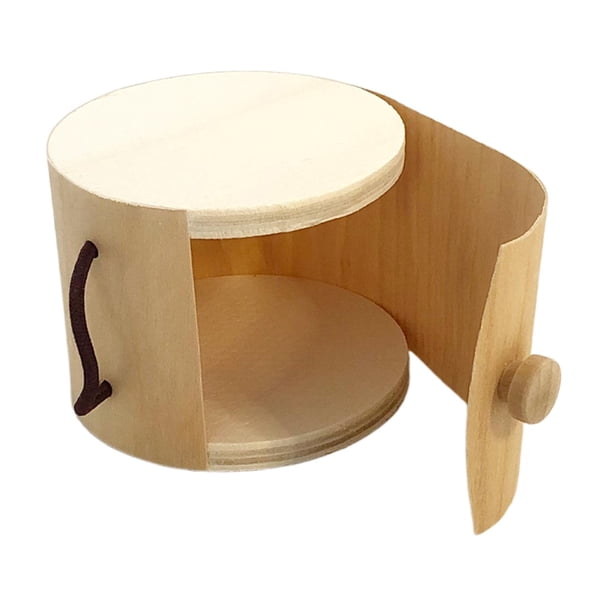 Caja de madera creativa, caja decorativa para guardar té, caja organizadora de anillos de tesoro 11x7 cm