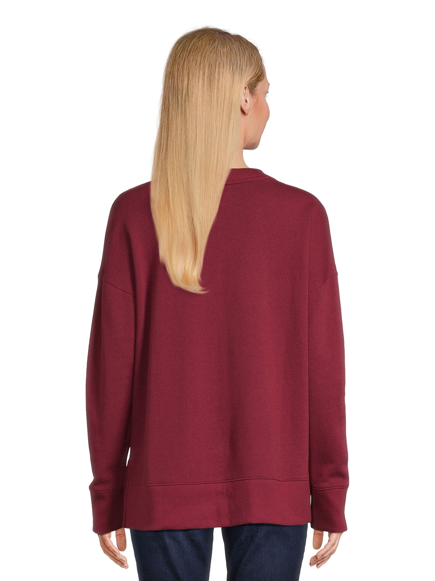 Time and Tru Women s High Low Pullover Sweatshirt Sizes S 3XL