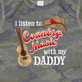 thumbnail image 4 of Inktastic I Listen to Country Music with My Daddy Guitar and Hat Boys or Girls Baby Bodysuit, 4 of 5