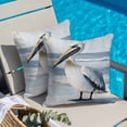 thumbnail image 6 of Pillow Covers 16x16 Inch, Painted Pelican Linen Pillowcase with Invisible Zipper, Ocean Birds Modernism Retro Decorative Throw Pillow Covers Cushion Case for Couch Sofa Bed Living Room, 6 of 9