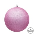 thumbnail image 5 of Juego de 4 Esferas Decorativas Rosa con Brillo Vickerman de 6 cm Resistentes a Romper, 5 of 5