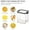B, variant on Uioepy Blowout Sale Household Kitchen Confidential Container E Kitchen Household Whole Grains Airtight Cans Snacks Dried Fruit Storage Cans Snap Transparent Pasta Milk Powder Preservation Cans Food St