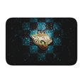 thumbnail image 1 of Felpudo multiusos con dobladillo de Jaguars para uso en interiores y exteriores. Reciba a sus invitados con una alfombra para el hogar, el dormitorio, el baño, la cocina y la decoración del piso., 1 of 7