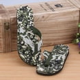 thumbnail image 4 of ZTTD Men Summer Camouflage Flip Flops Shoes Sandals Slipper Indoor & Outdoor Flip-Flops Green, 4 of 4