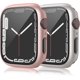thumbnail image 1 of 2 PACK fundas para Apple Watch Protector de pantalla de 40mm Serie 6/SE/5/4, funda protectora completa de policarbonato duro para Apple Watch con vidrio templado para iWatch de 40mm Transparente, 1 of 10