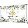 thumbnail image 4 of Thank You Pastor Backdrop 8 x 6 ft, Pastor Appreciation Day We Appreciate All You Do Background Lord Pray Religious New Born Baby Shower Church Events Banner Party Studio Props, 4 of 5
